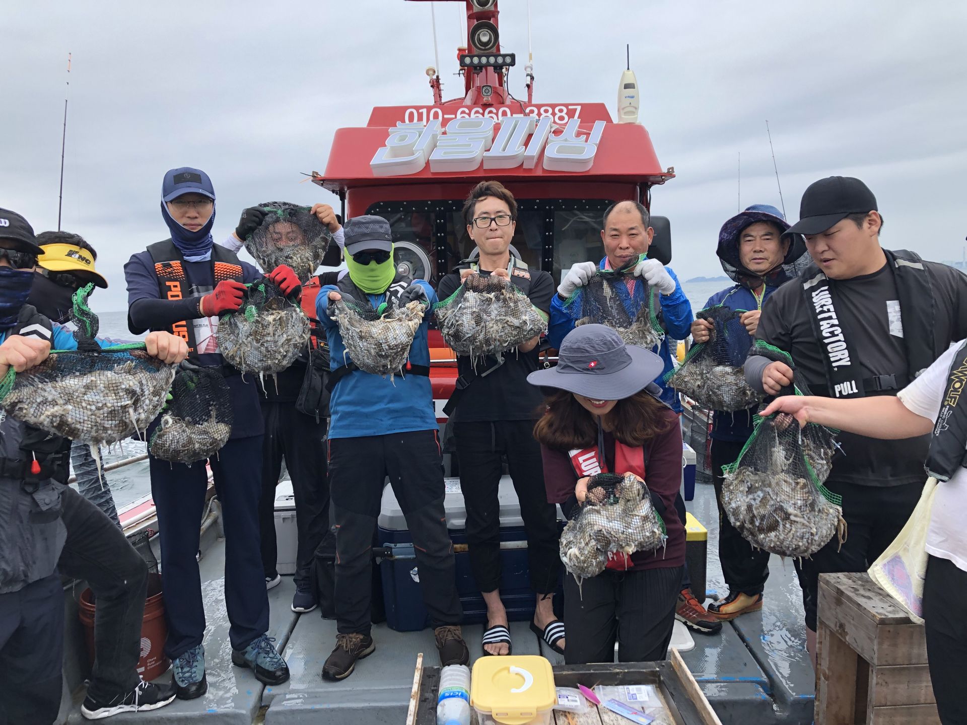 9월14일 홍원항 요포선단 한울피싱 오늘도 쭈꾸미&갑오징어 망태기는 완~벽~한 조황입니다!!