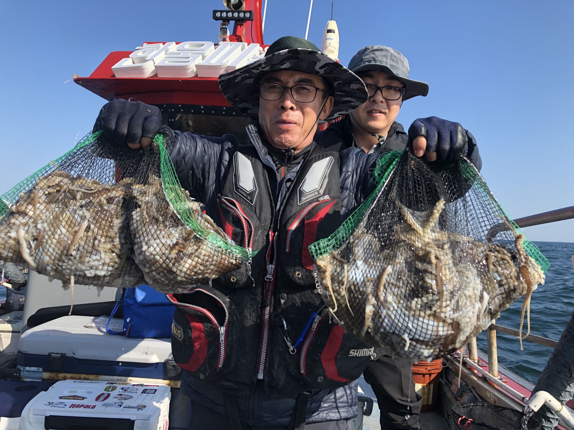 10월12일 홍원항 **요포선단** (한울피싱) 갑오징어&쭈꾸미 오늘도 망태기가 터~질~듯한 조황입니다!!