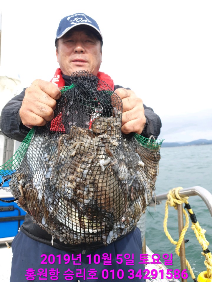 10/5 홍원항 **요포선단**  (승리호) 강풍과 너울 에도  갑&쭈 망태기는 대~성~공` 조조황입니다!!